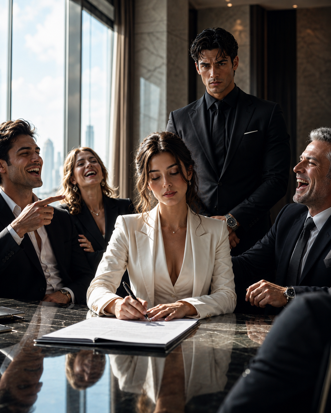 They Laughed While She Signed the Divorce Papers — They Had No Idea She Was About to Inherit the Empire That Stood Above the Man They All Feared