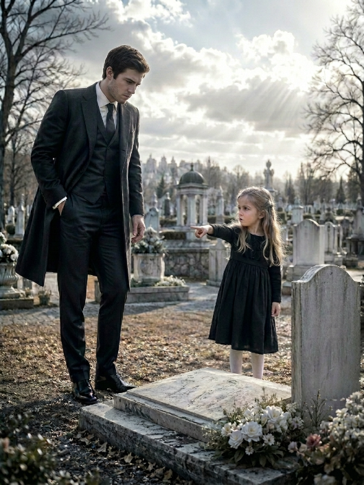 The Billionaire Had Visited His Son’s Grave Every Week for a Year — Until a Little Girl Pointed at the Headstone and Whispered, “He’s Not in There”