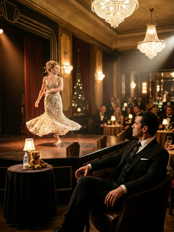 Every night, the mafia boss watched a single mom dance for her baby’s future—never knowing his secret could destroy them both.
