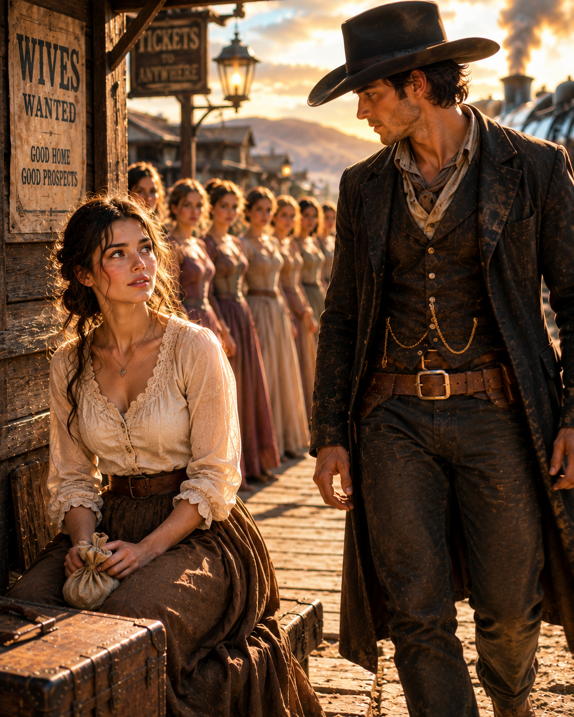 A Rancher Passed Every Woman Dressed to Win Him and Picked the One Who Only Wanted the Train Fare, Not a Husband