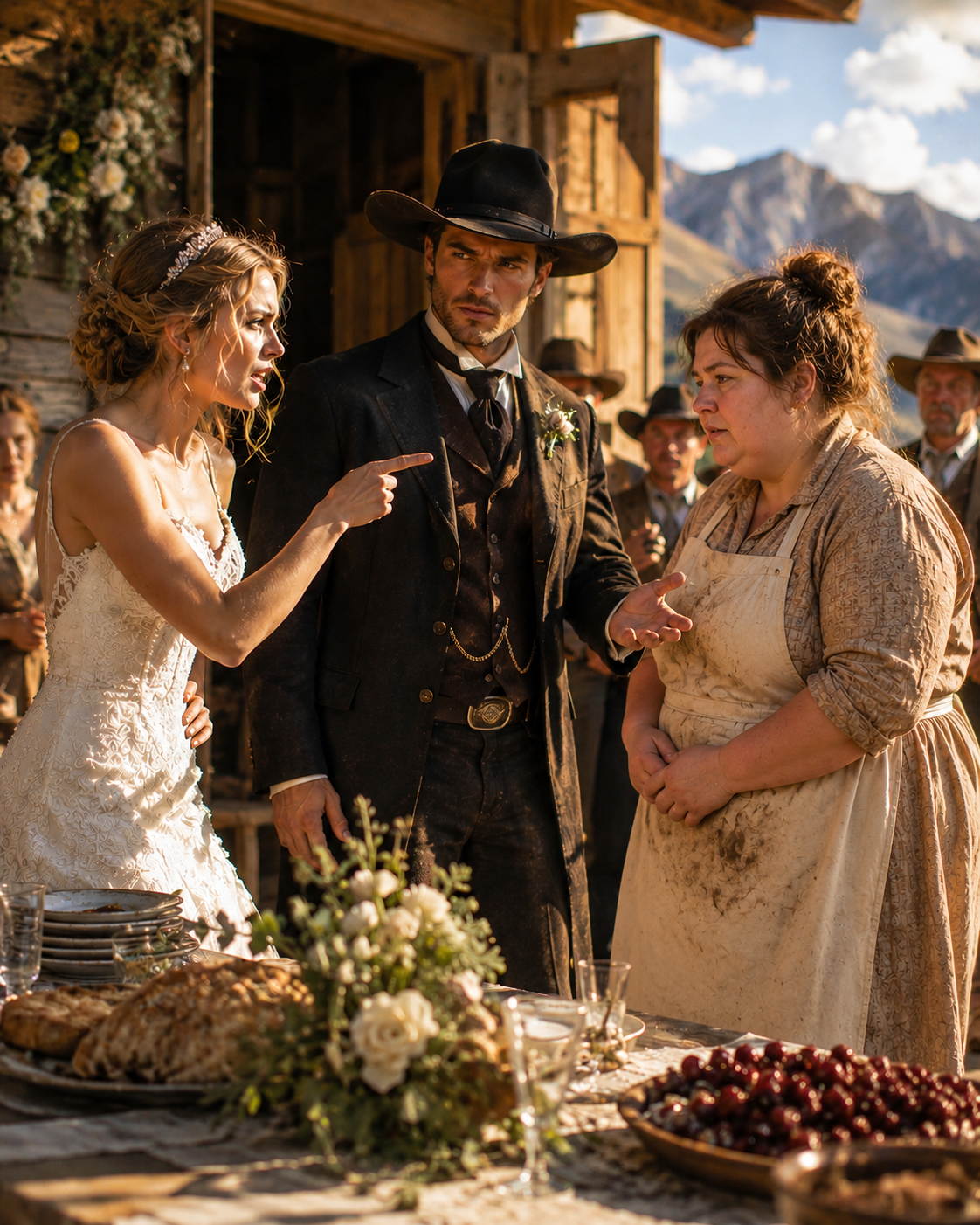 She Was Hired To Cook His Wedding Feast — But When The Bride Mocked Her Mother’s Apron In Front Of Two Hundred Guests, The Groom Stood Up, Set Down His Ring, And Said “She Built This Miracle. Not You.”