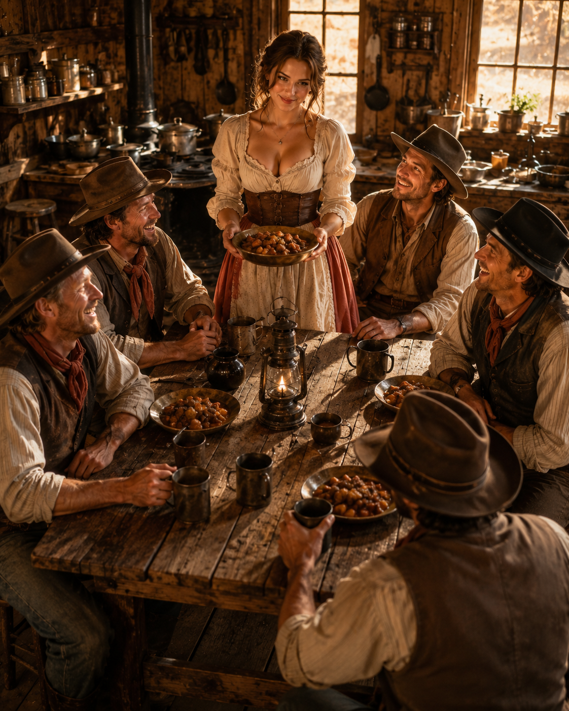 He Thought Her Stove Was Useless—Then His Wife Fed an Entire Railroad Crew, Paid Off His Debt, and Made Red Creek Kneel for Supper