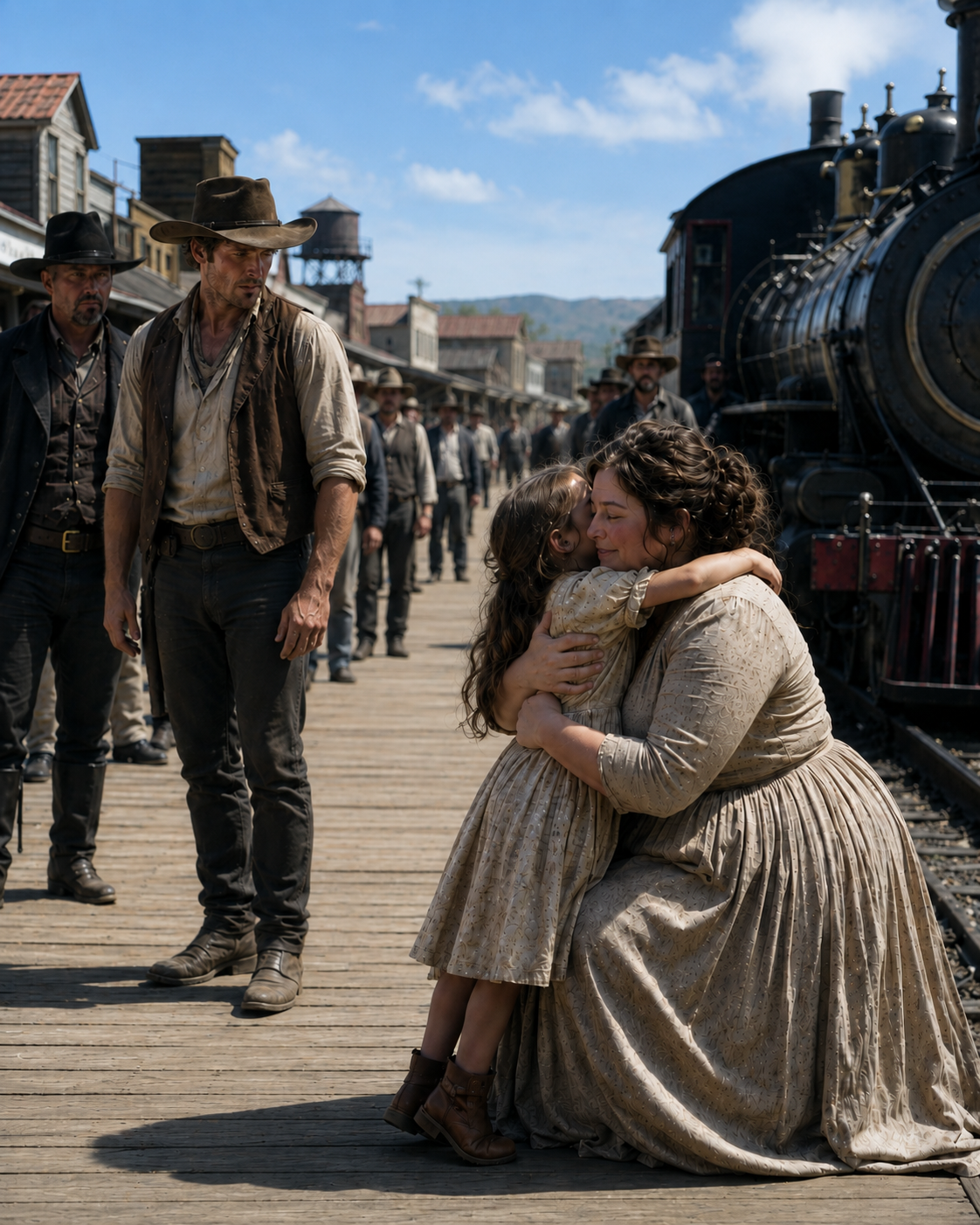 “Take Her Back to the Station,” the Rancher Ordered—Then His Little Girl Called the Humiliated Fat Woman “Mama”