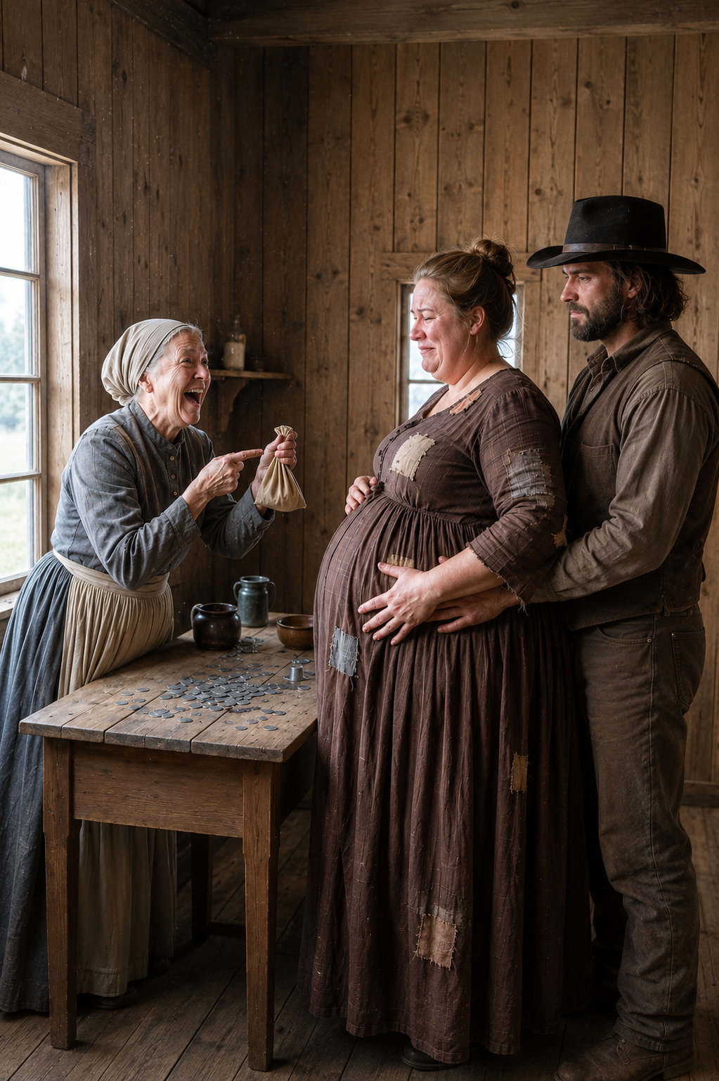 After Selling Her Pregnant Daughter for Money, She Never Expected the Mountain Cowboy to Say, “She’s Under My Protection.”