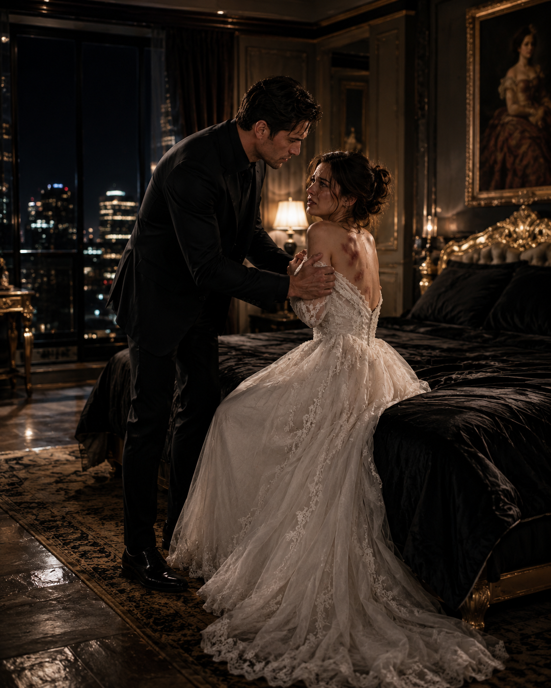 She Begged the Mafia Boss Not to Touch Her—Then He Saw the Bruises Beneath Her Wedding Dress and Lost Control
