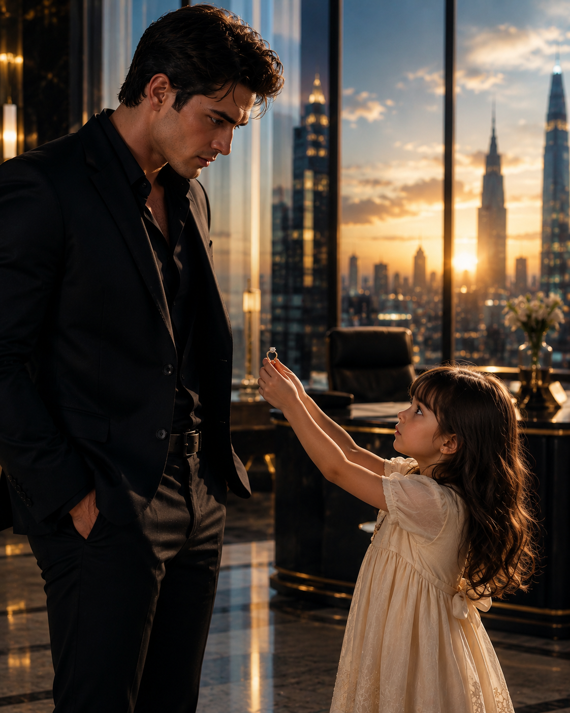 “I Came To Give My Mom’s Ring Back” — The Little Girl Walked Into The Mafia Billionaire’s Tower Alone, And The Truth She Carried Made Him Burn Everything His Family Had Built