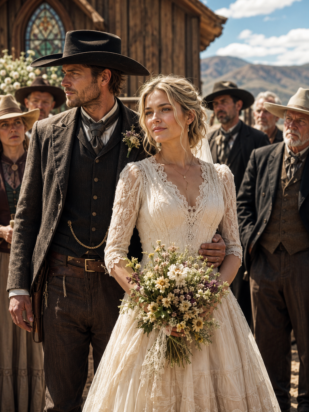 They came to my wedding expecting to watch the cowboy regret choosing me—until my veil slipped, his mother gasped, and the church doors suddenly locked from the outside