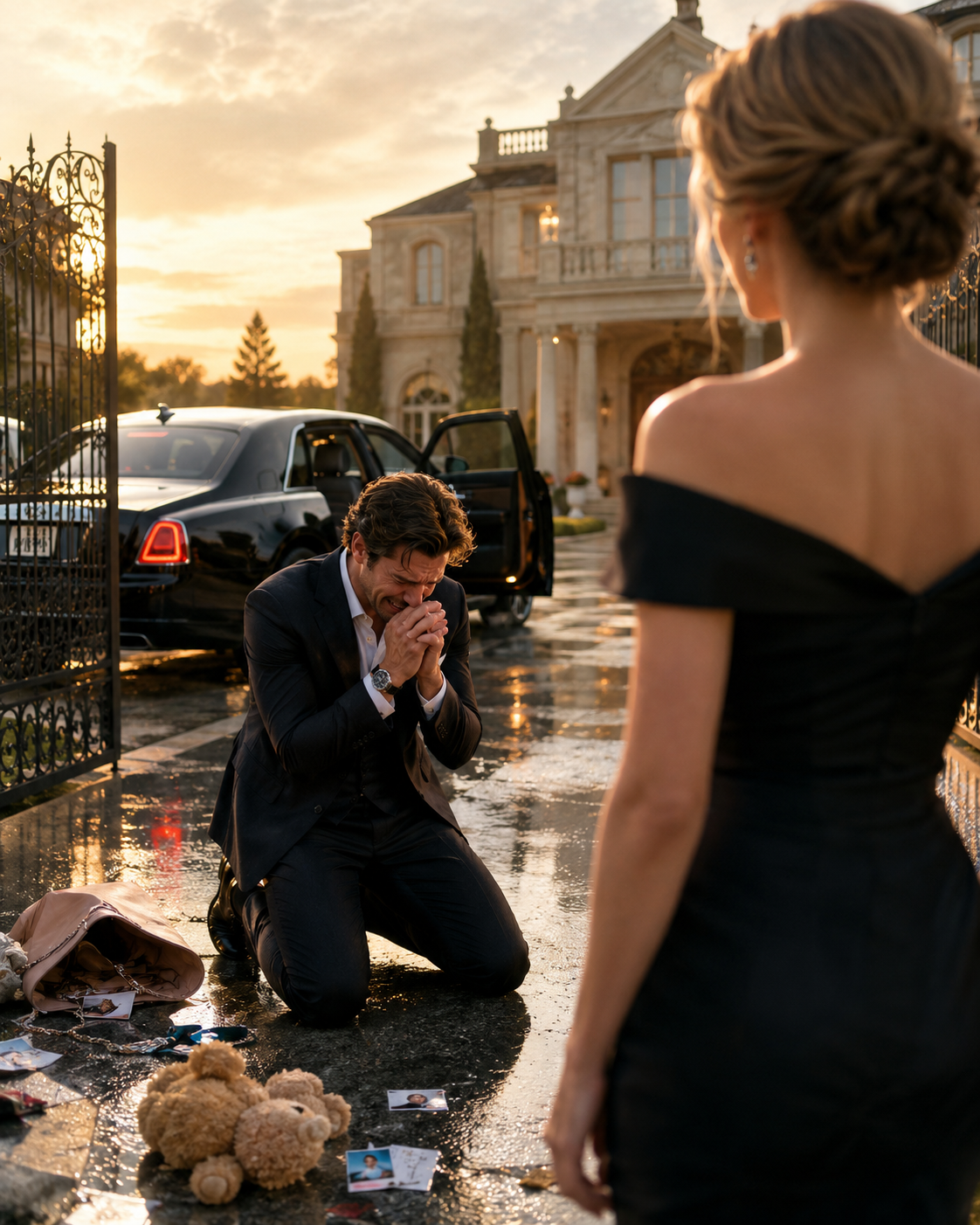 His seven-months-pregnant wife disappeared before sunrise with one note — days later the billionaire collapsed in front of the woman who helped ruin him