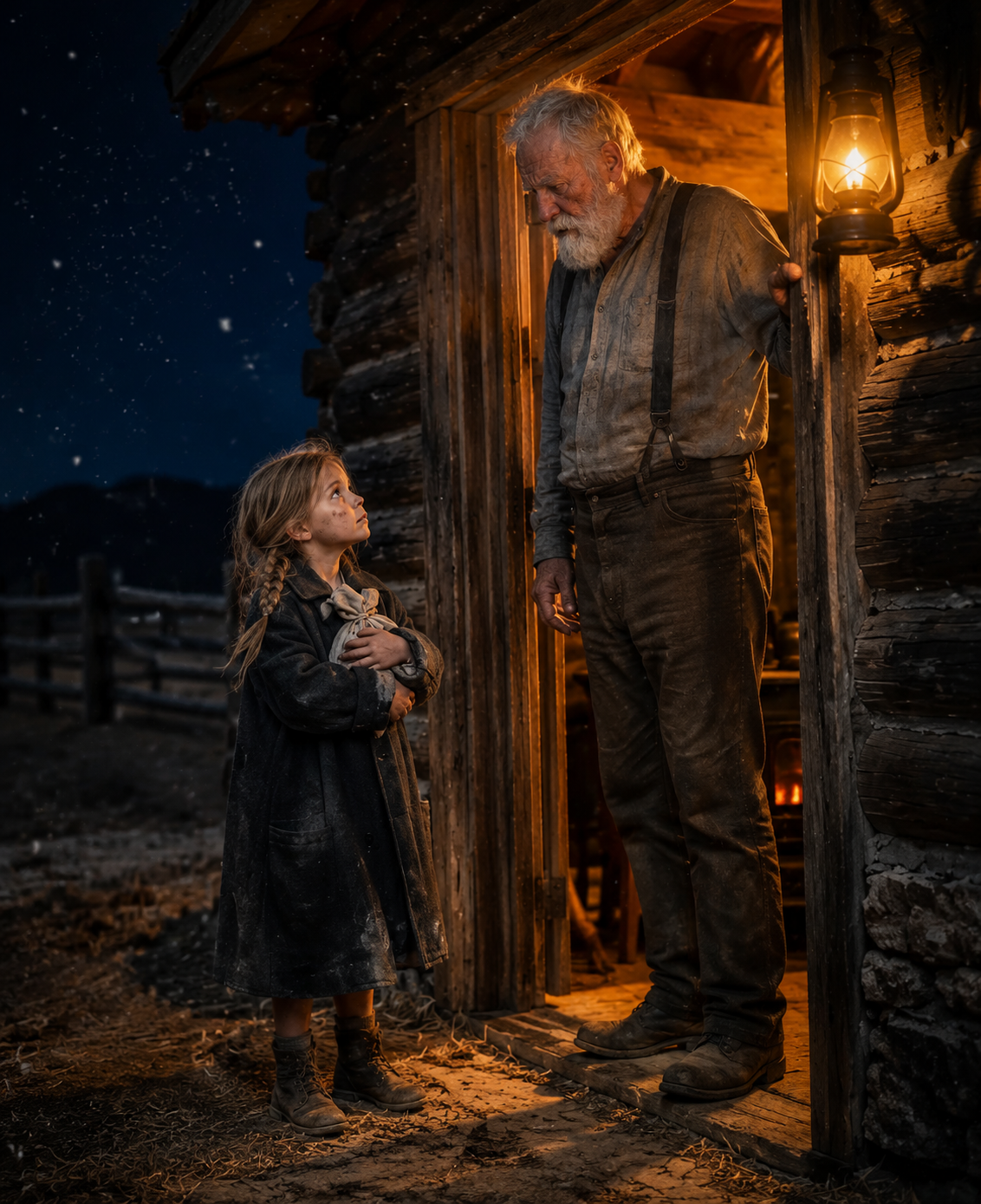  The Whole Town Said The Old Rancher Had No Heart — Then A Six-Year-Old Girl Walked A Day In The Wrong Direction And Knocked On His Door