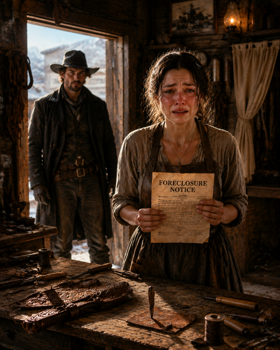 She Told the Mountain Man to Leave When He Saw Her Foreclosure Notice—He Stayed Long Enough to Expose the Lie That Was Stealing the Whole Town