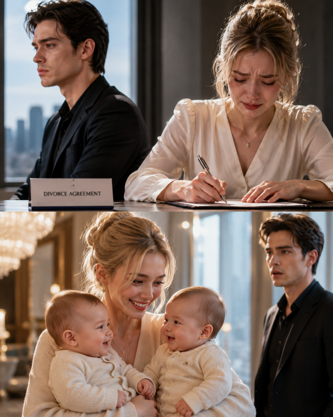 She Signed the Divorce in Tears — 9 Months Later, Twin Billionaire Babies Changed Everything