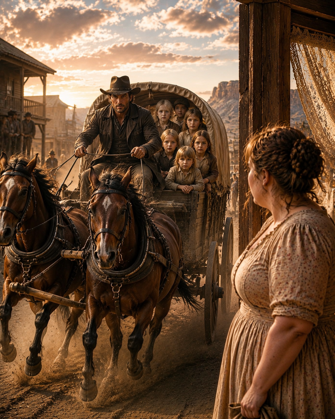 She Was Sold for $42 at a Frontier Auction — Then the Widower with Eight Children Gave Her Something No One Ever Had