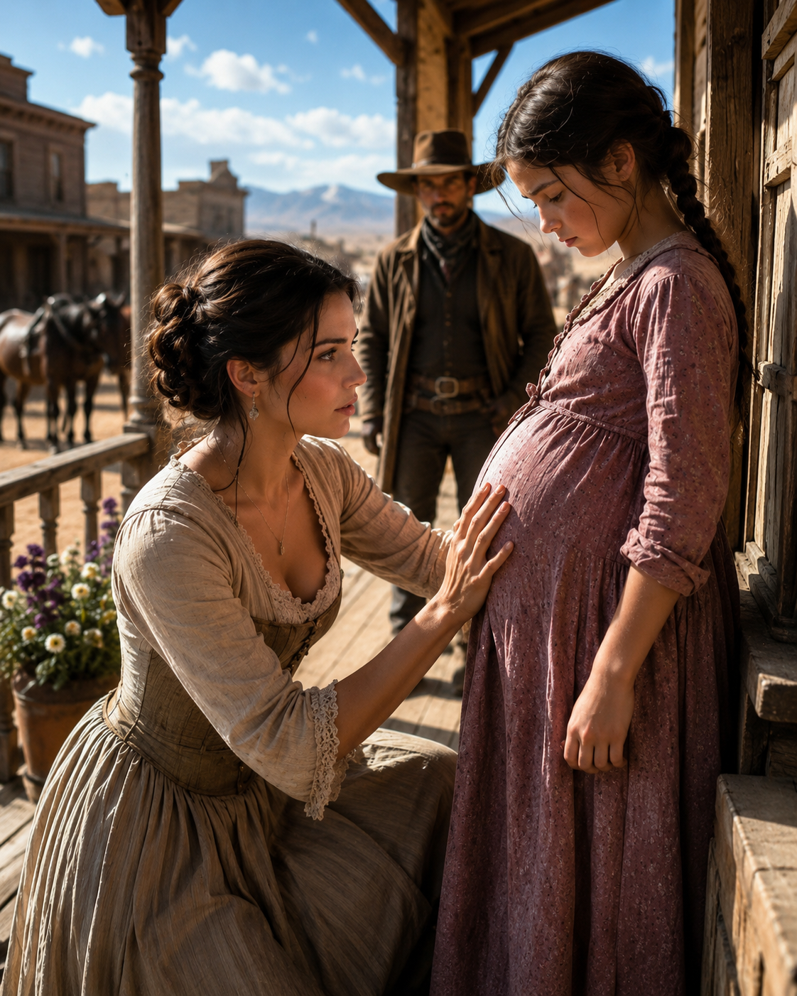 The mail-order bride wasn’t prepared for what she found — Her new daughter’s belly wasn’t swollen from sickness. It was something worse.