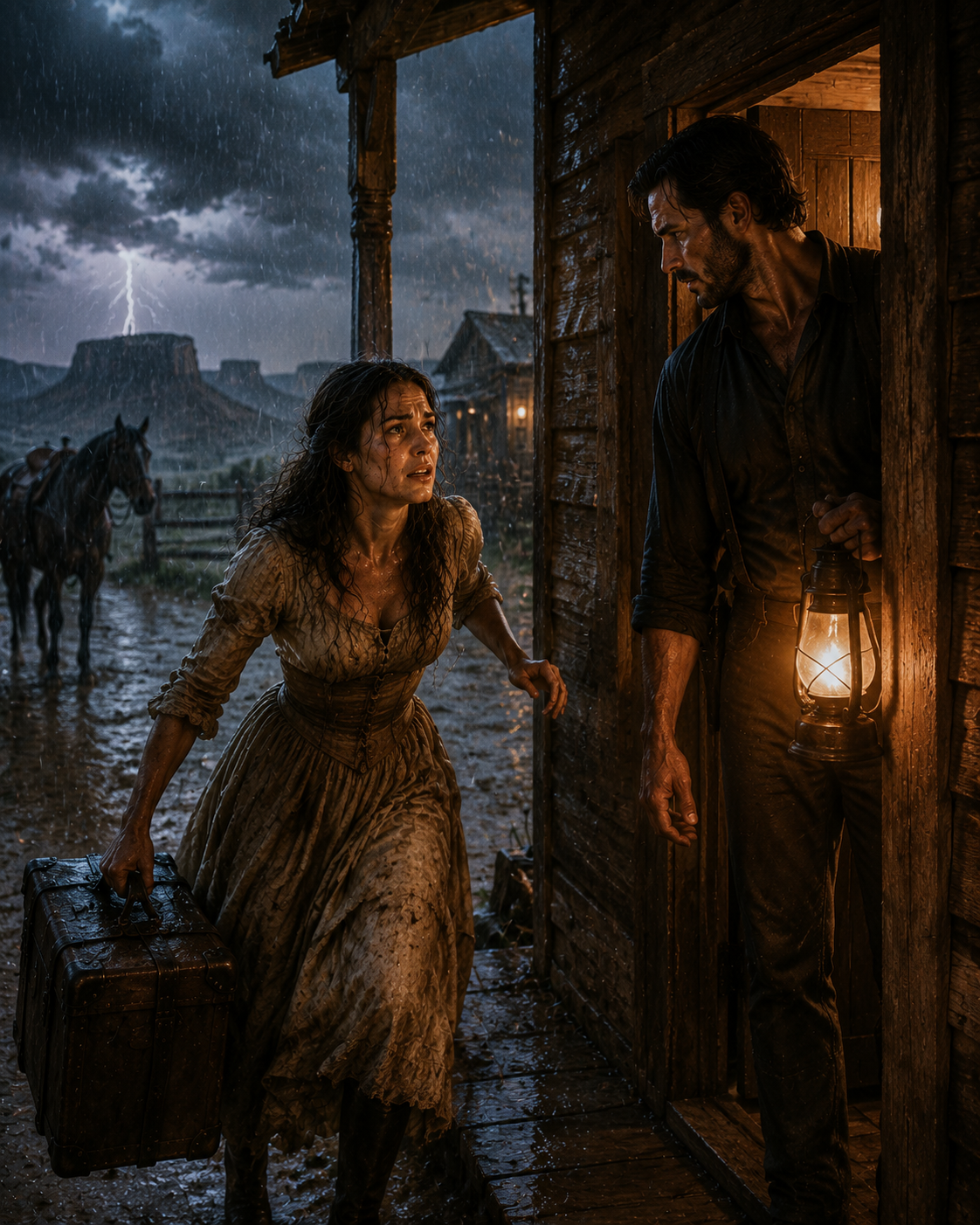 She Ran From An Arranged Marriage Into A Storm — And Straight Into The One House In Town Nobody Dared Knock On