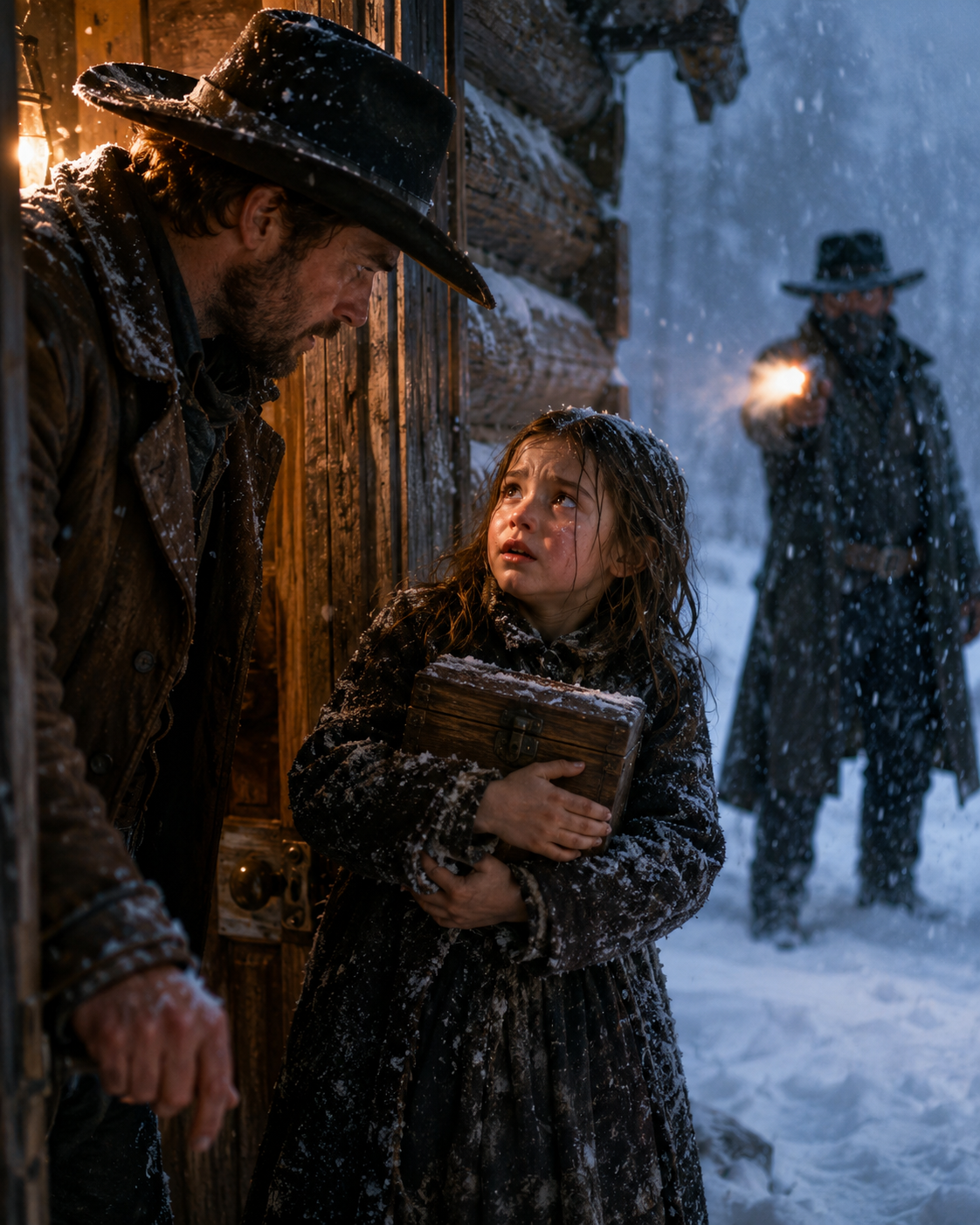 A little girl knocked on his door during the worst blizzard of the year — then he found out who was hunting her