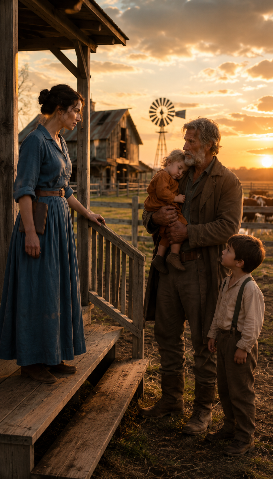 “GIVE MY KIDS MILK, I’LL SAVE YOUR RANCH” — He Was a Stranger at Her Gate. By Spring, He Was the Reason She Was Still Breathing.