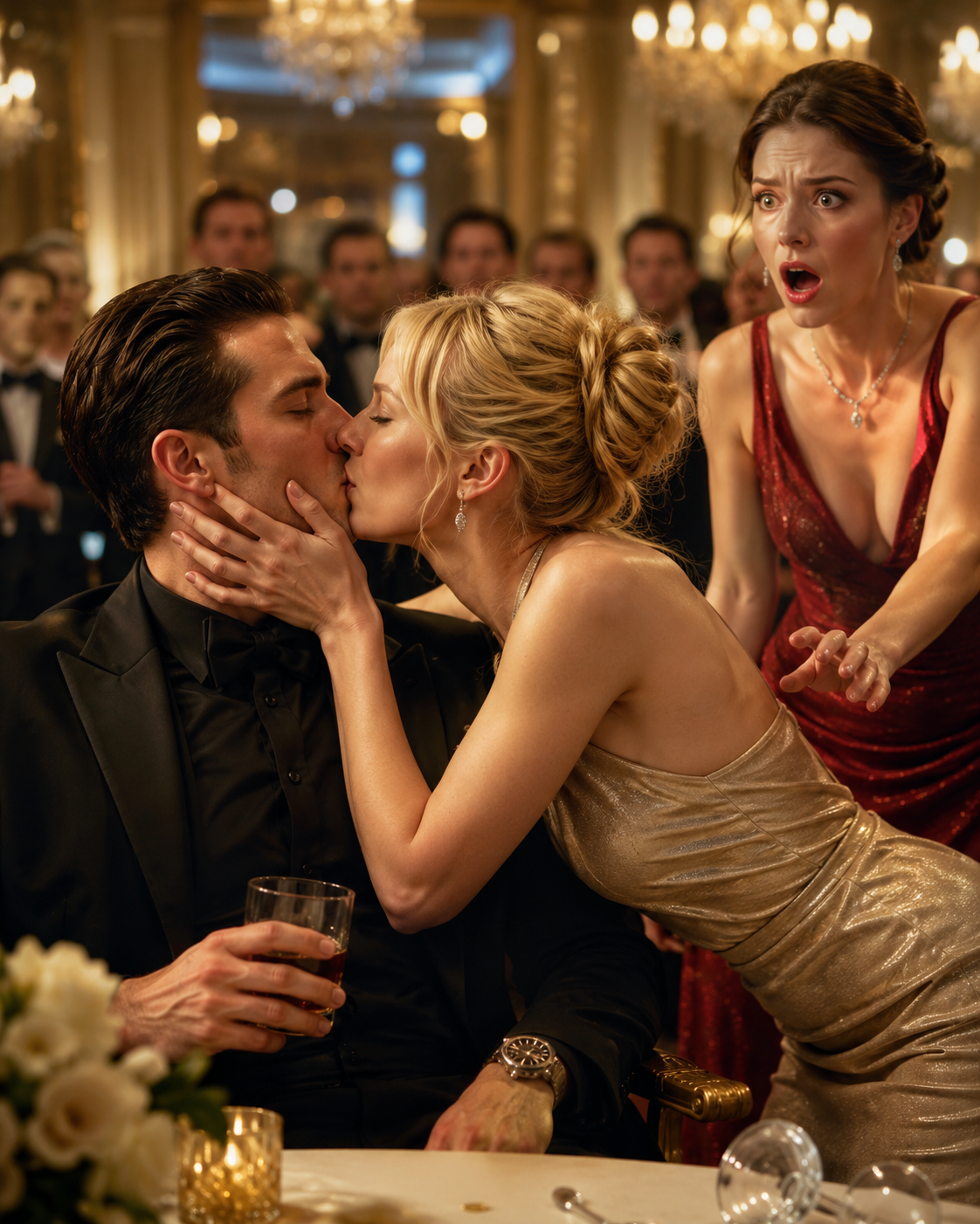 Kissing a stranger in front of an entire ballroom was never part of my plan. Kissing the most dangerous man in New York, seconds before his fiancée could poison him, was worse. But when I saw the metallic shimmer catch the light inside his glass, I had three seconds — maybe less — to choose between saving his life and destroying my own.
