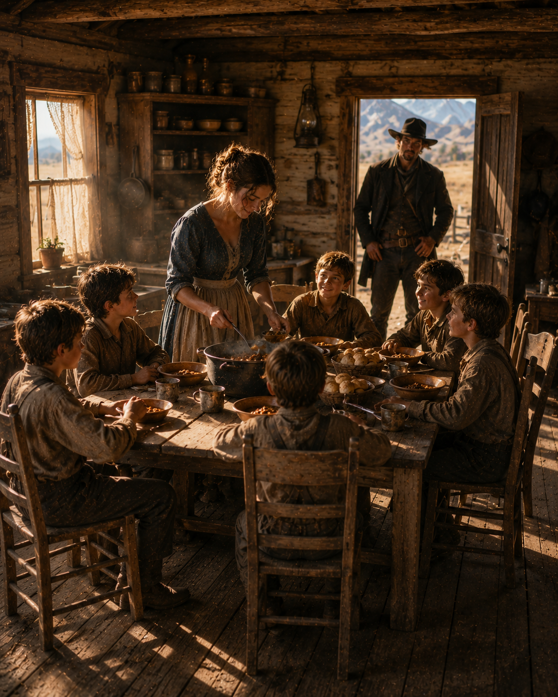 She Was Sent to Marry a Widower With Seven Sons—One Plate of Beans Exposed the Lie That Had Been Starving Them for Two Years