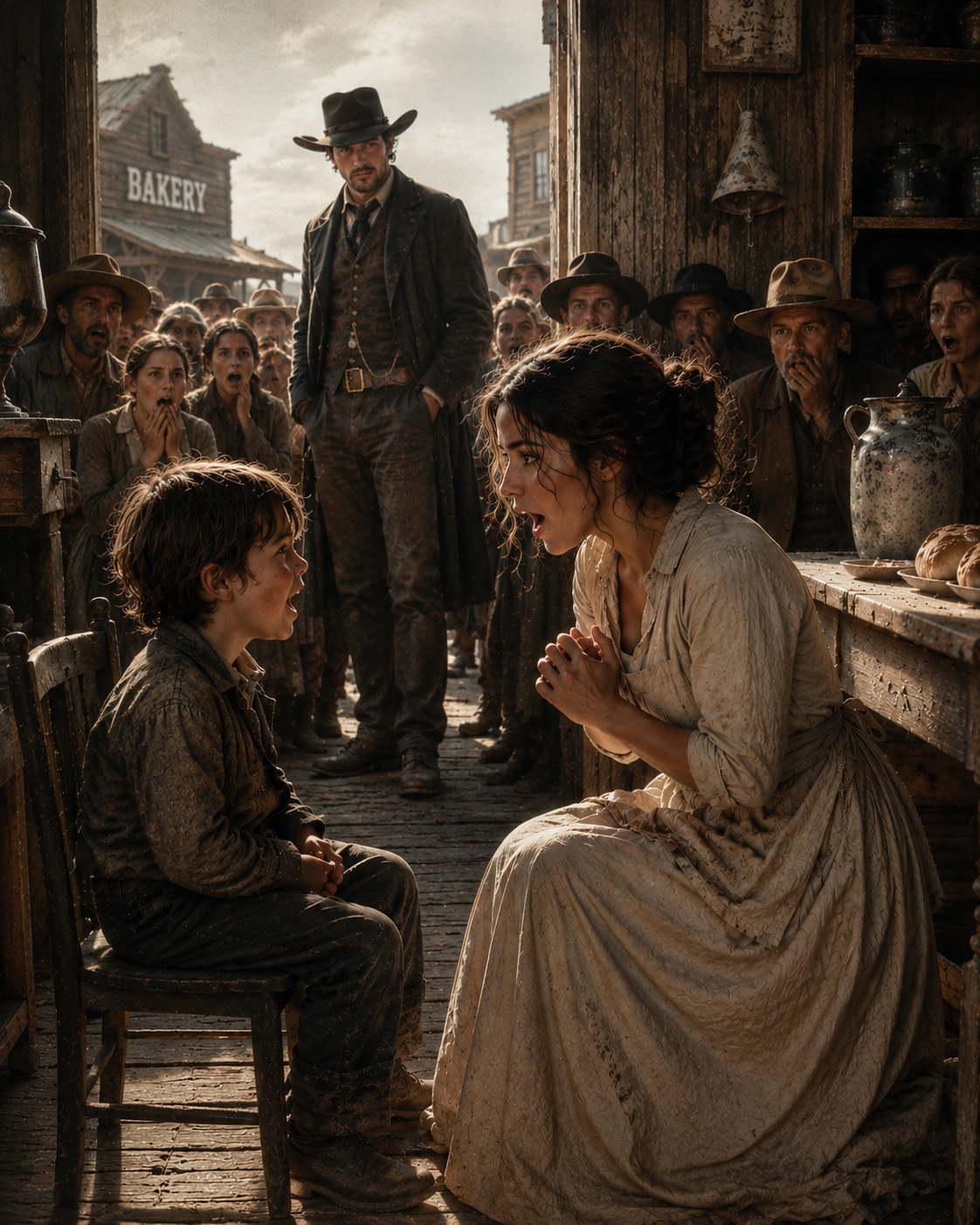 She Came to This Town Running From One Dangerous Man—Then the Silent Child She Fed Every Morning Said Her First Words in Two Years and Brought the Most Powerful Man in the County to His Knees