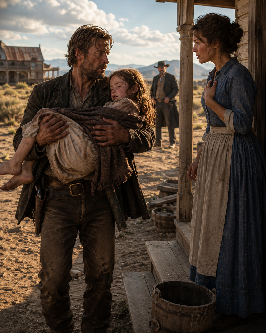 A father carries his fever-stricken daughter across a scorched Wyoming prairie until his strength nearly gives out, then knocks on a widow’s door—a woman with every reason to turn him away. Her unexpected offer will save his daughter, change all three of their lives, and make the most powerful man in town regret ever threatening them.