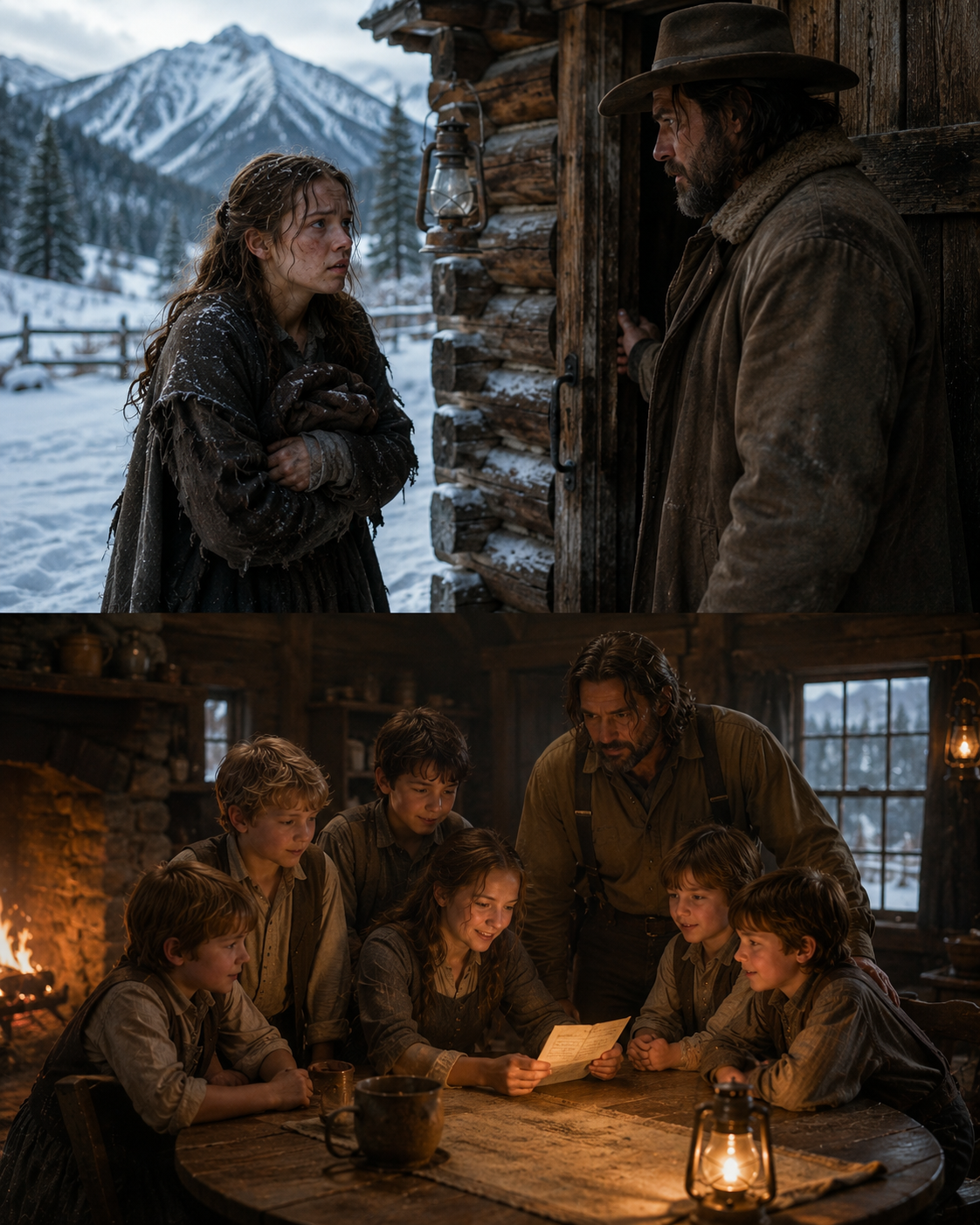 Every Woman Ran From His Five Wild Sons Within Hours—Then a Frost-Bitten Girl Appeared at His Door in a Blizzard Carrying His Dead Wife’s Locket and a Secret He Was Never Meant to Know