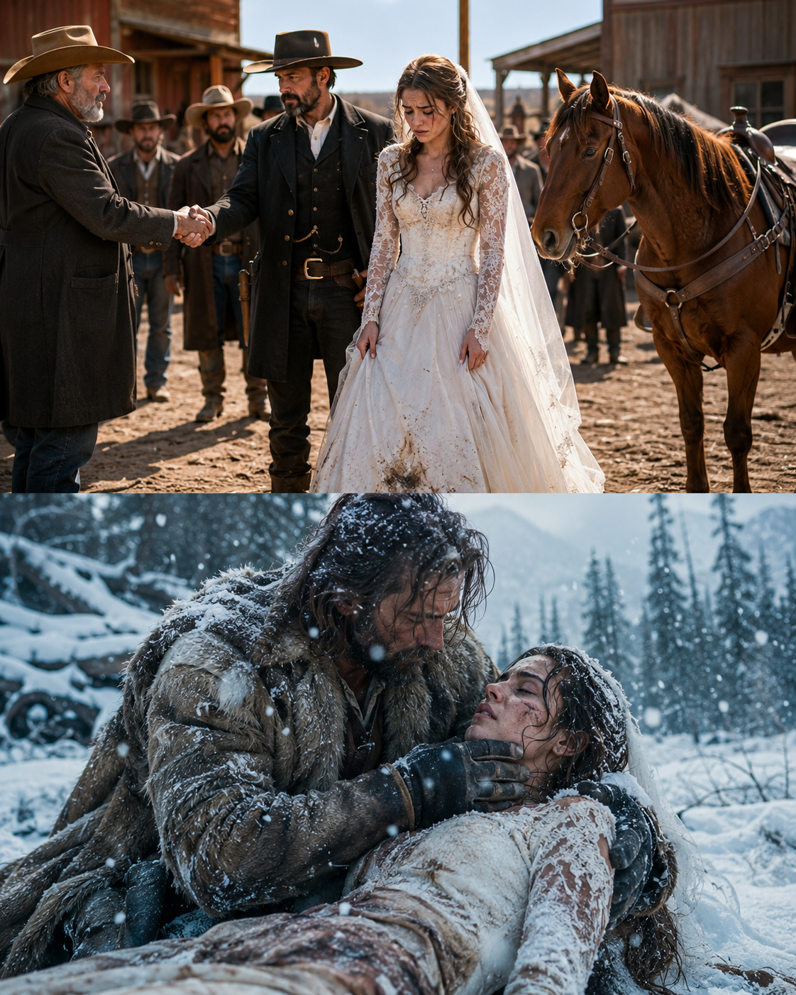 Sold to a man who’d buried two wives, the pregnant bride fled into a blizzard with nothing but her grandmother’s derringer