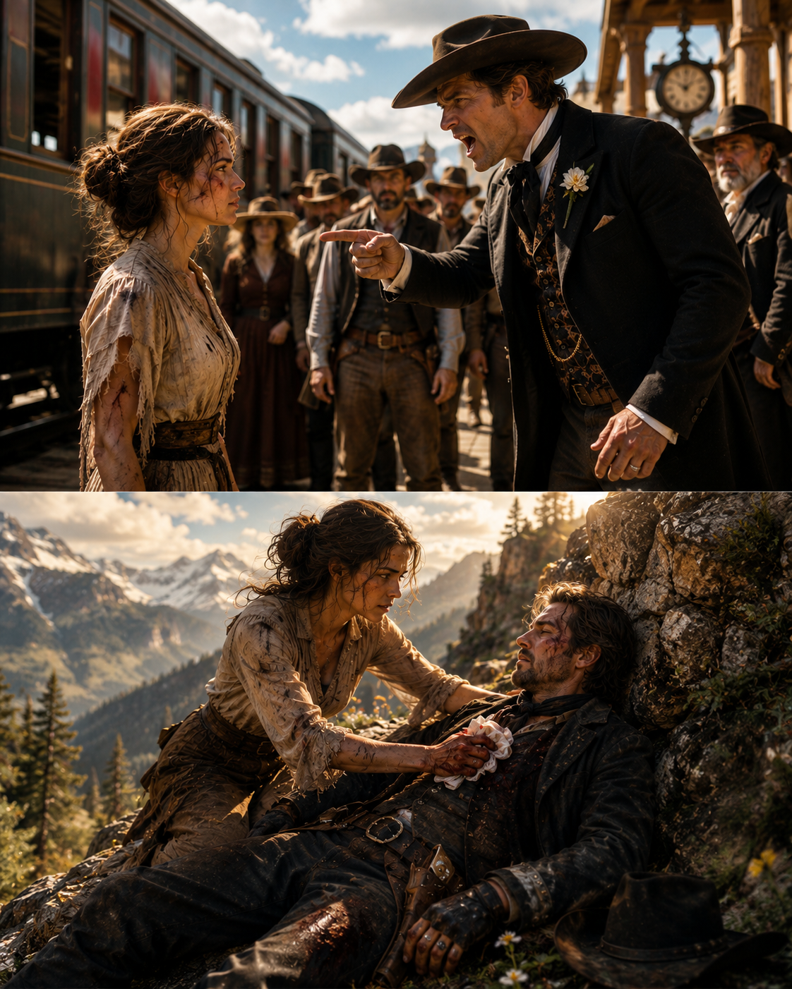 The groom called her scarred trash at the train station — then the mountain hermit she saved turned out to own him