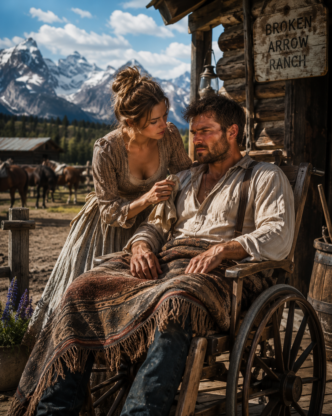 They Handed a Grieving Widow a Crippled Mountain Man as a Joke — By Spring, No One in Wyoming Dared Laugh