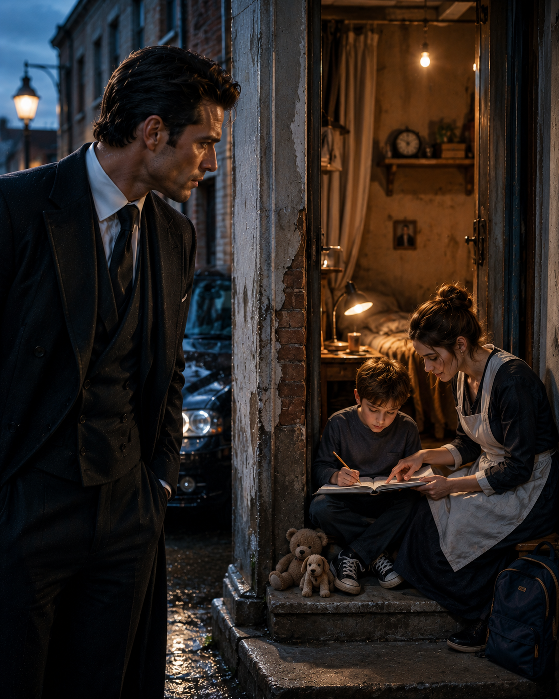 The Mafia Boss Secretly Followed the Maid’s Toddler Home—But What He Saw Broke His Heart