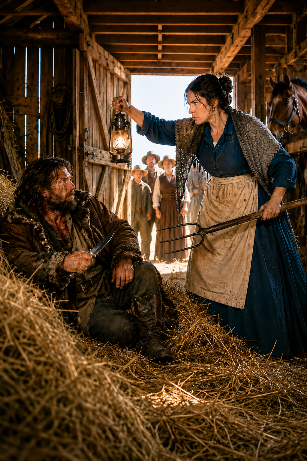 She Found a Starving Stranger Hiding in Her Barn — Then Asked Him One Question No Man Had Asked Him in Eight Months