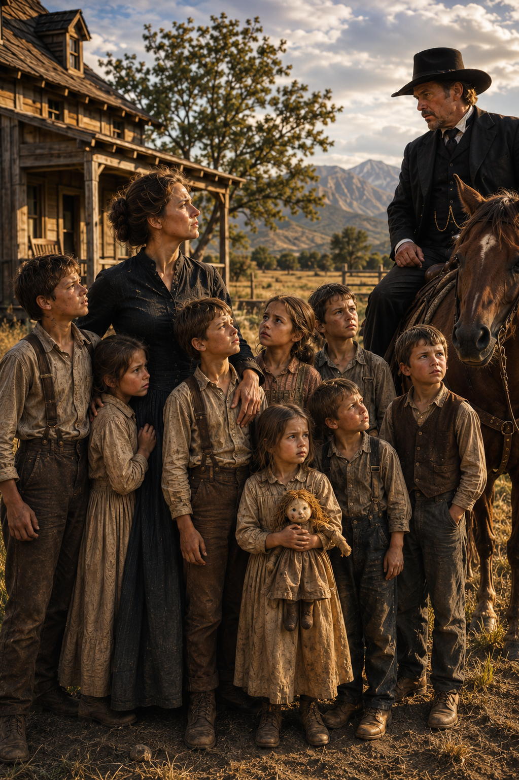They Buried Her Husband, Then Told the Widow to Sell Her Land — Instead She Filled Every Empty Room With Nine Orphans No One Else Would Take