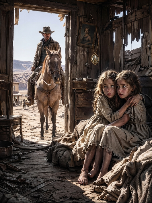 He Rode Into a Collapsed Shack Looking for Squatters—And Found Two Starving Girls Who Carried a Secret That Unraveled Everything He Believed About the Night His Wife Died